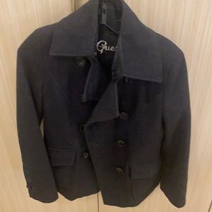 Dark Grey guess pea coat